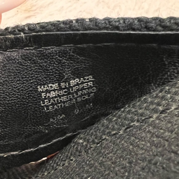 Tory Burch Kristen Black Canvas Espadrille Wedges - Picture 7 of 9